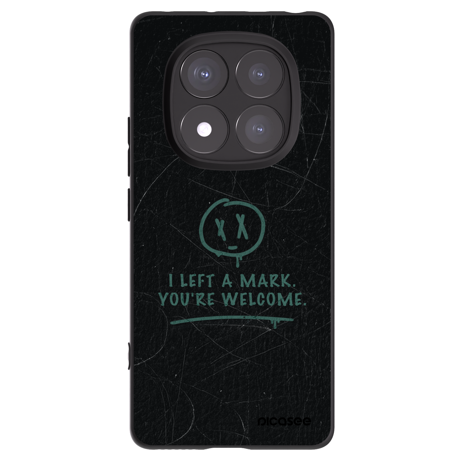 Picasee Μαύρη θήκη σιλικόνης για Xiaomi Redmi Note 14 Pro+ 5G - LEFT A MARK