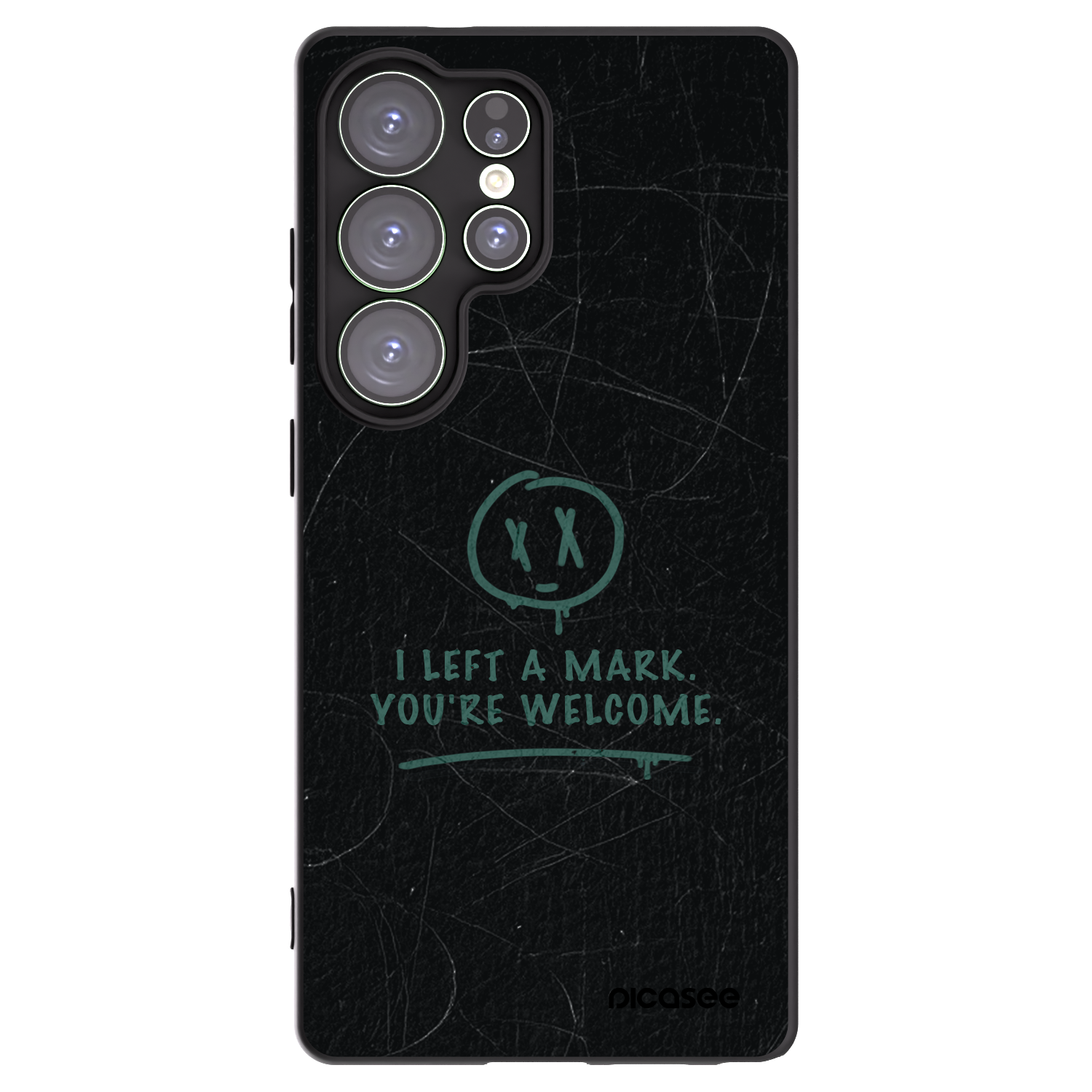 Picasee Μαύρη θήκη σιλικόνης για Samsung Galaxy S25 Ultra 5G - LEFT A MARK