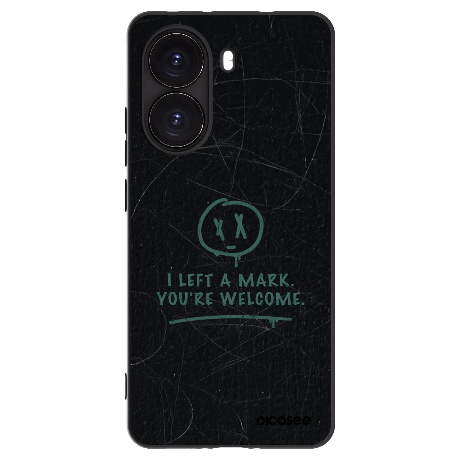 Picasee Μαύρη θήκη σιλικόνης για Xiaomi Poco X7 Pro 5G - LEFT A MARK