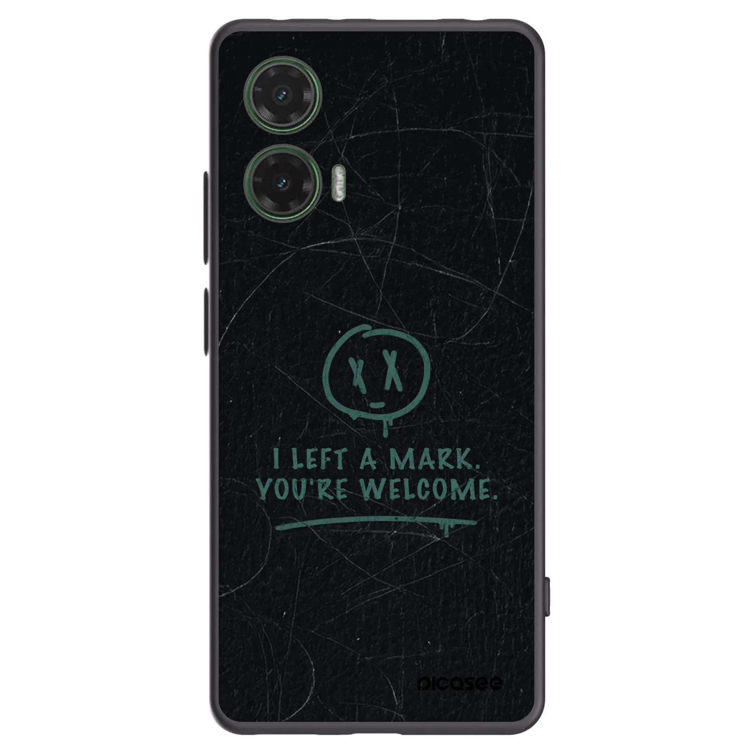 Picasee Μαύρη θήκη σιλικόνης για Motorola Moto G35 5G - LEFT A MARK