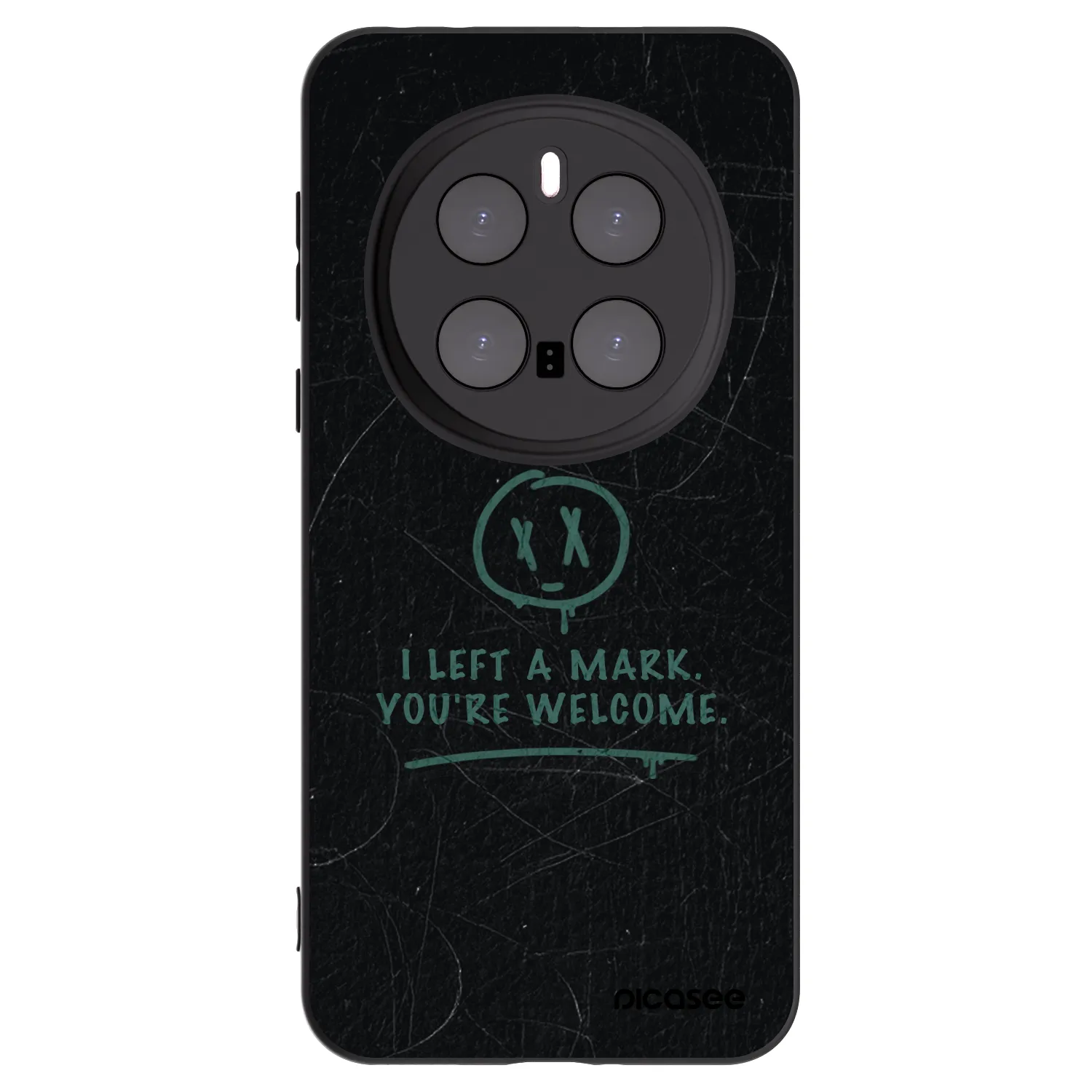 Picasee Μαύρη θήκη σιλικόνης για Honor Magic7 Pro 5G - LEFT A MARK