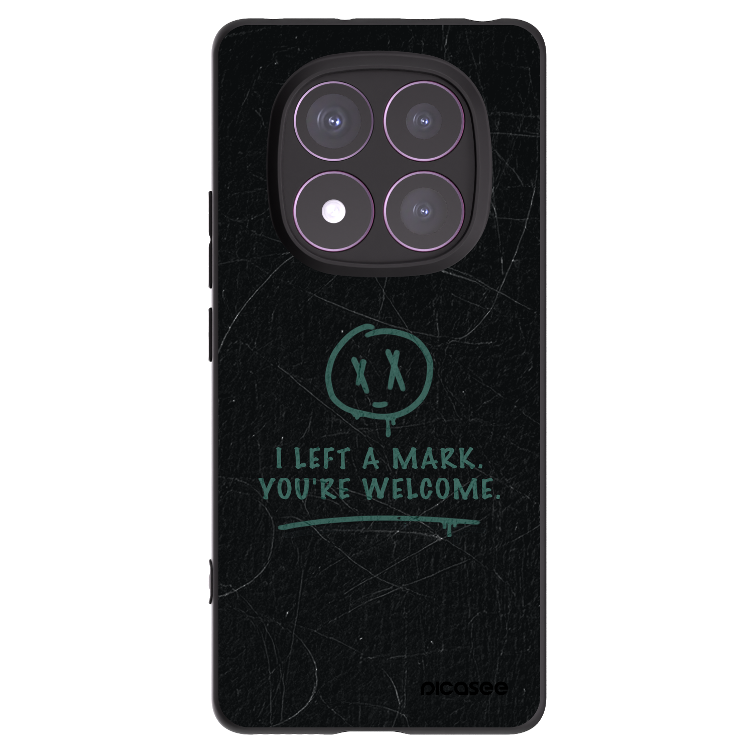 Picasee Μαύρη θήκη σιλικόνης για Xiaomi Redmi Note 14 Pro 4G - LEFT A MARK