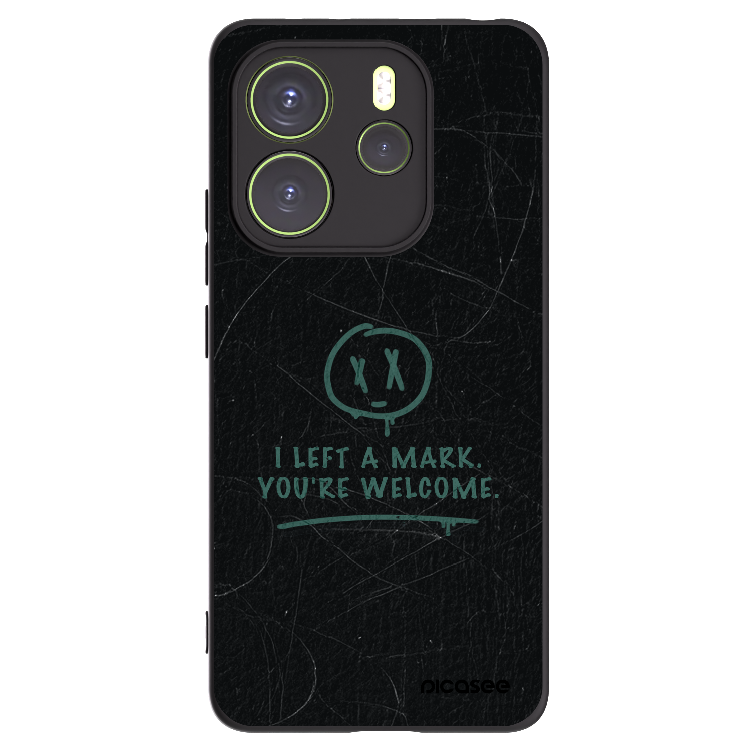 Picasee Μαύρη θήκη σιλικόνης για Xiaomi Redmi Note 14 4G - LEFT A MARK