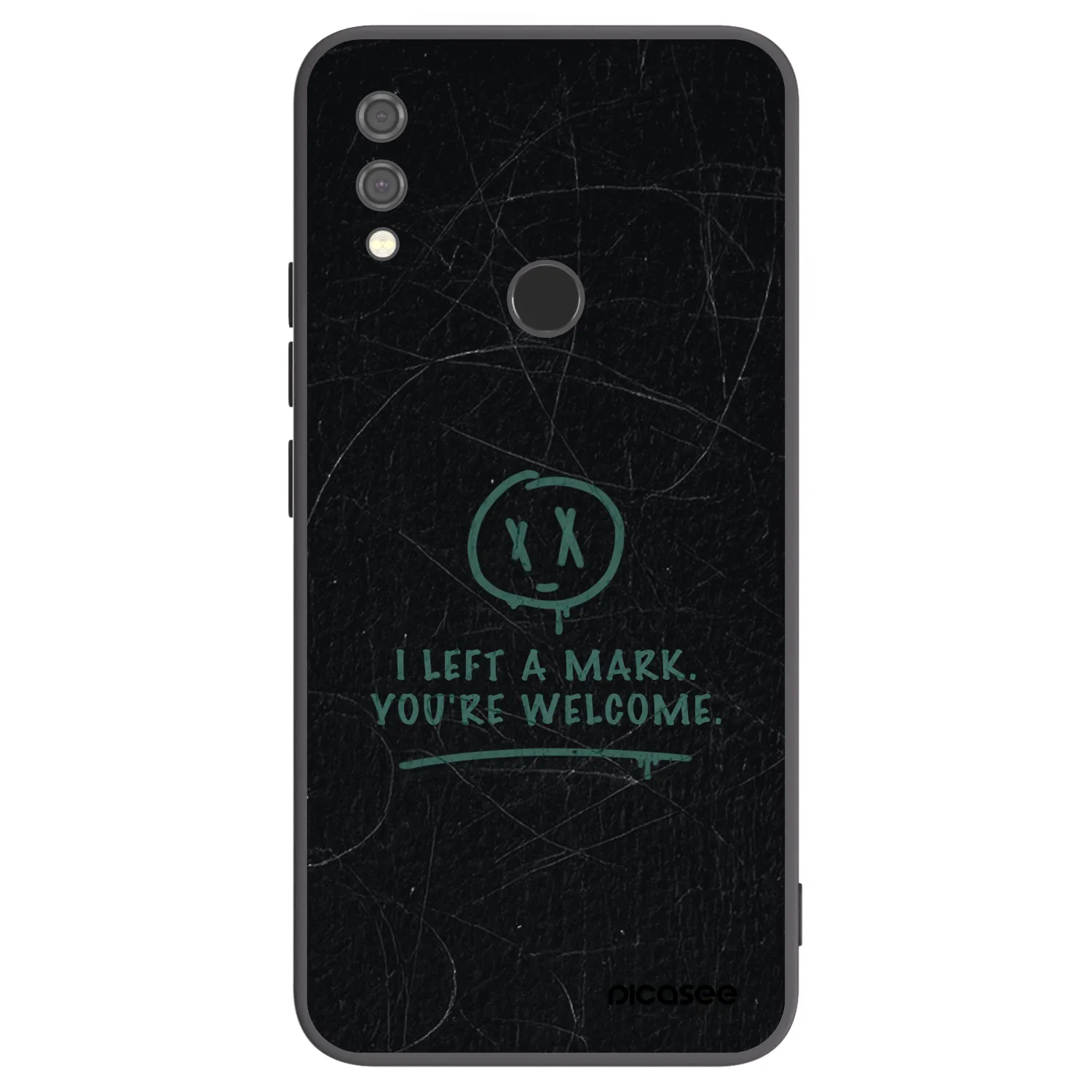 Picasee Μαύρη θήκη σιλικόνης για Xiaomi Redmi Note 7 - LEFT A MARK