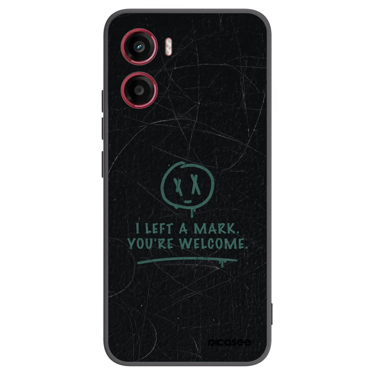 Picasee Μαύρη θήκη σιλικόνης για Motorola Moto G05 - LEFT A MARK
