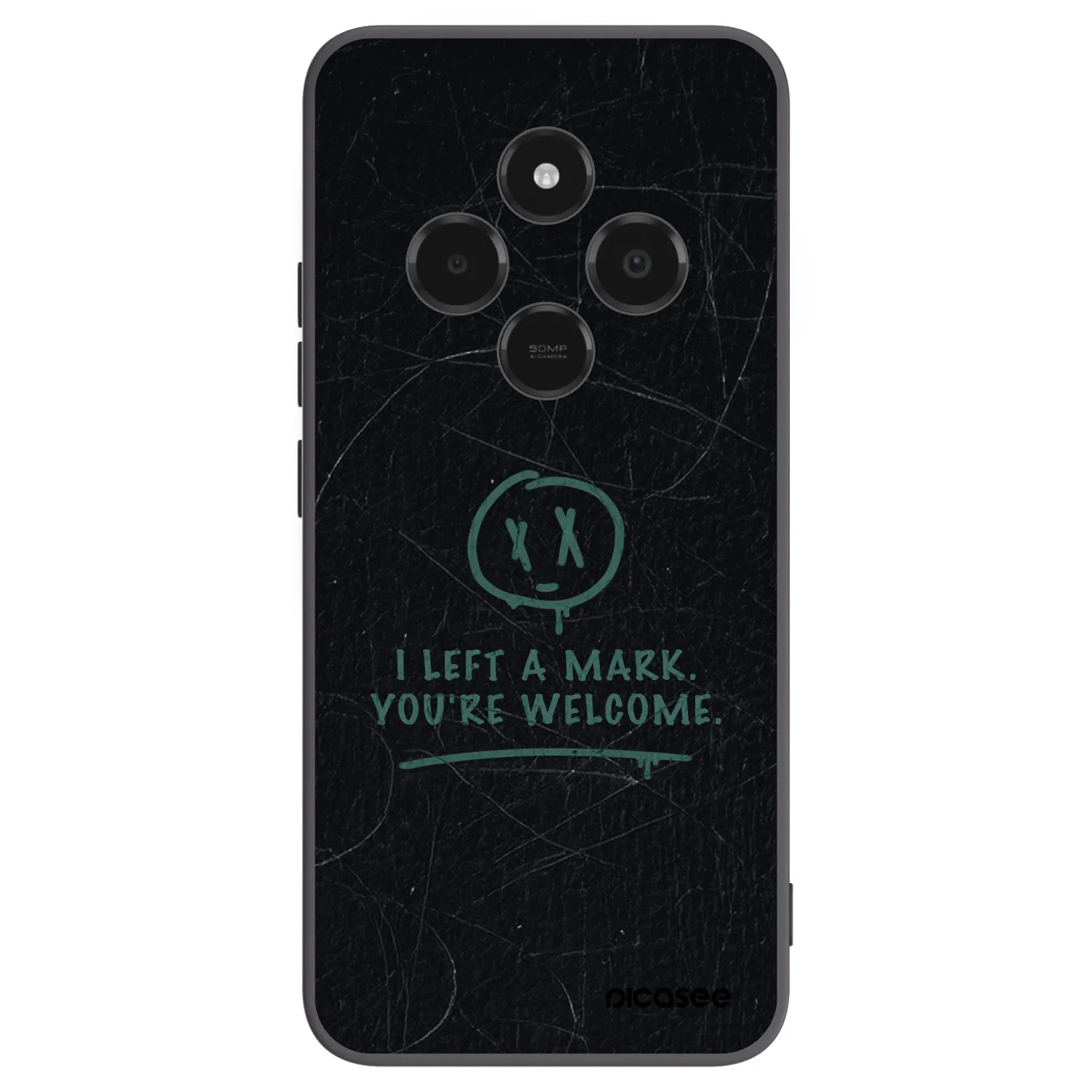 Picasee Μαύρη θήκη σιλικόνης για Xiaomi Poco C75 - LEFT A MARK