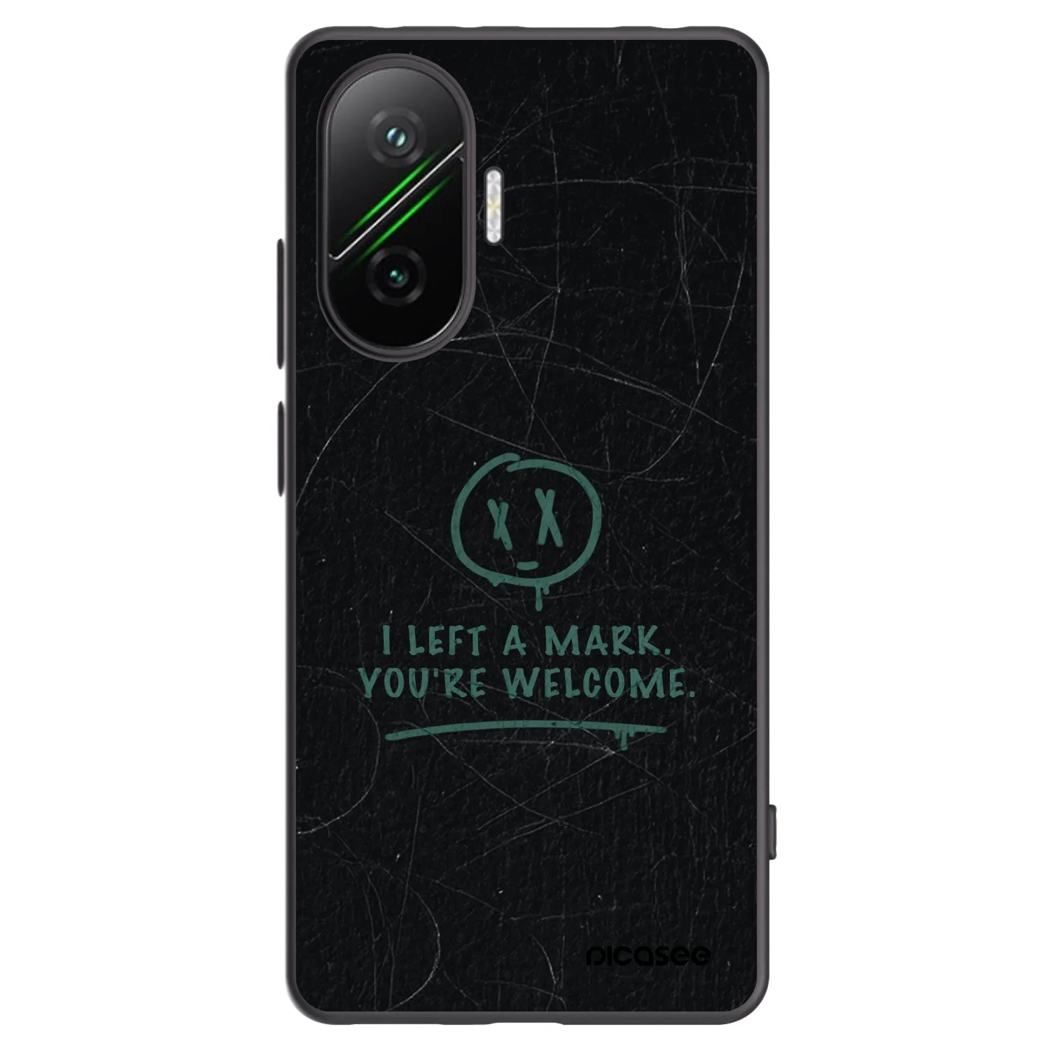 Picasee Μαύρη θήκη σιλικόνης για Xiaomi Poco F7 5G - LEFT A MARK