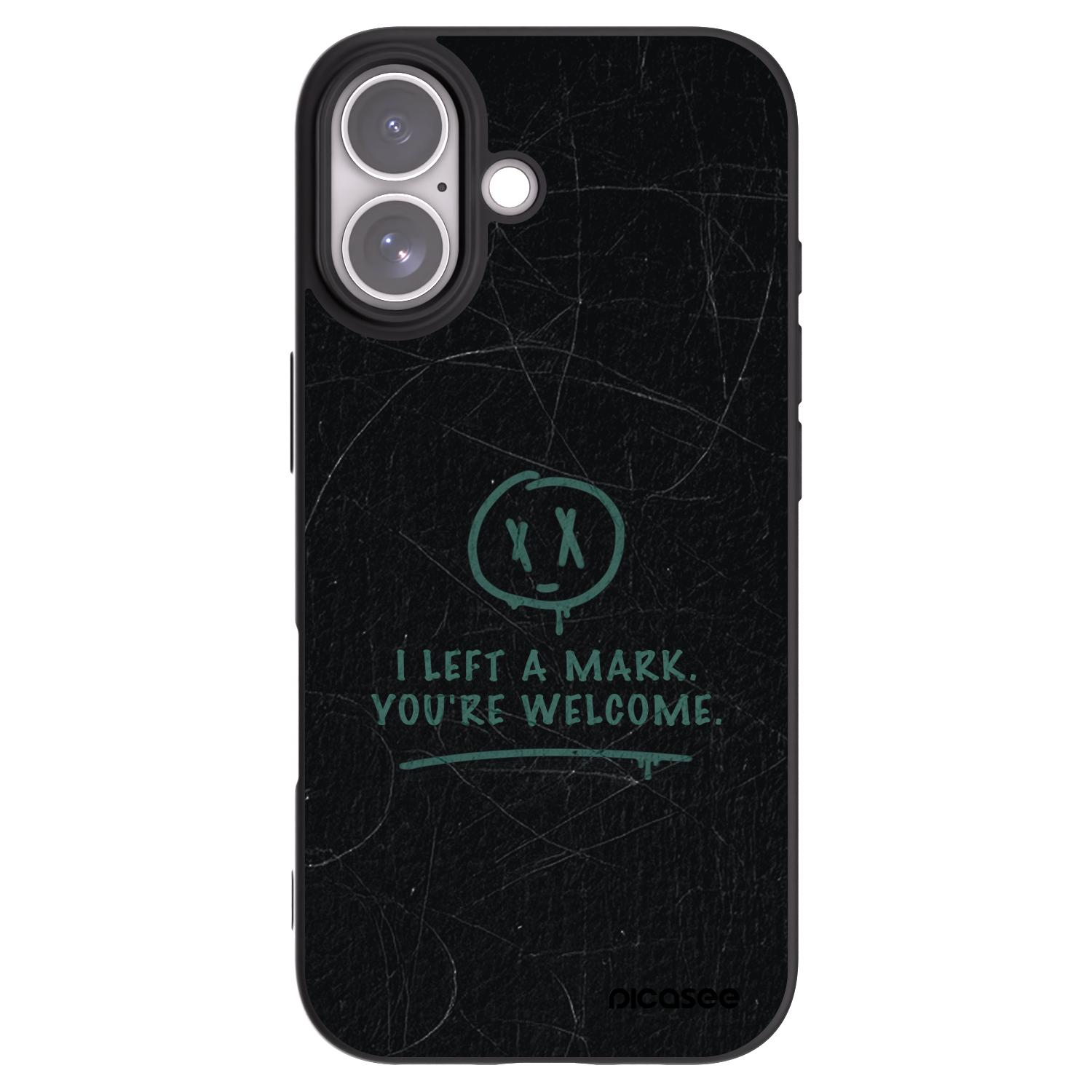 Picasee Μαύρη θήκη σιλικόνης για Apple iPhone 17 - LEFT A MARK