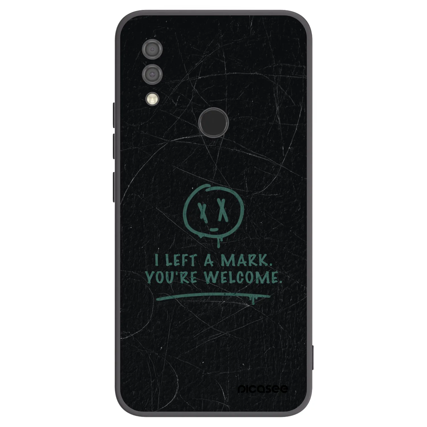 Picasee Μαύρη θήκη σιλικόνης για Xiaomi Redmi 7 - LEFT A MARK