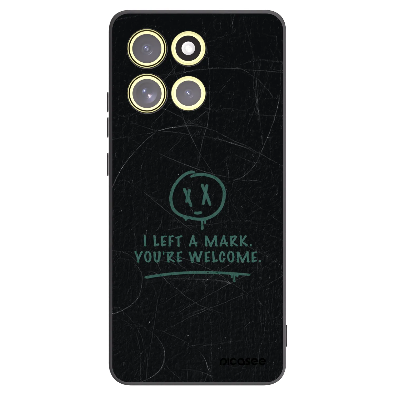 Picasee Μαύρη θήκη σιλικόνης για Motorola Moto G86 5G - LEFT A MARK