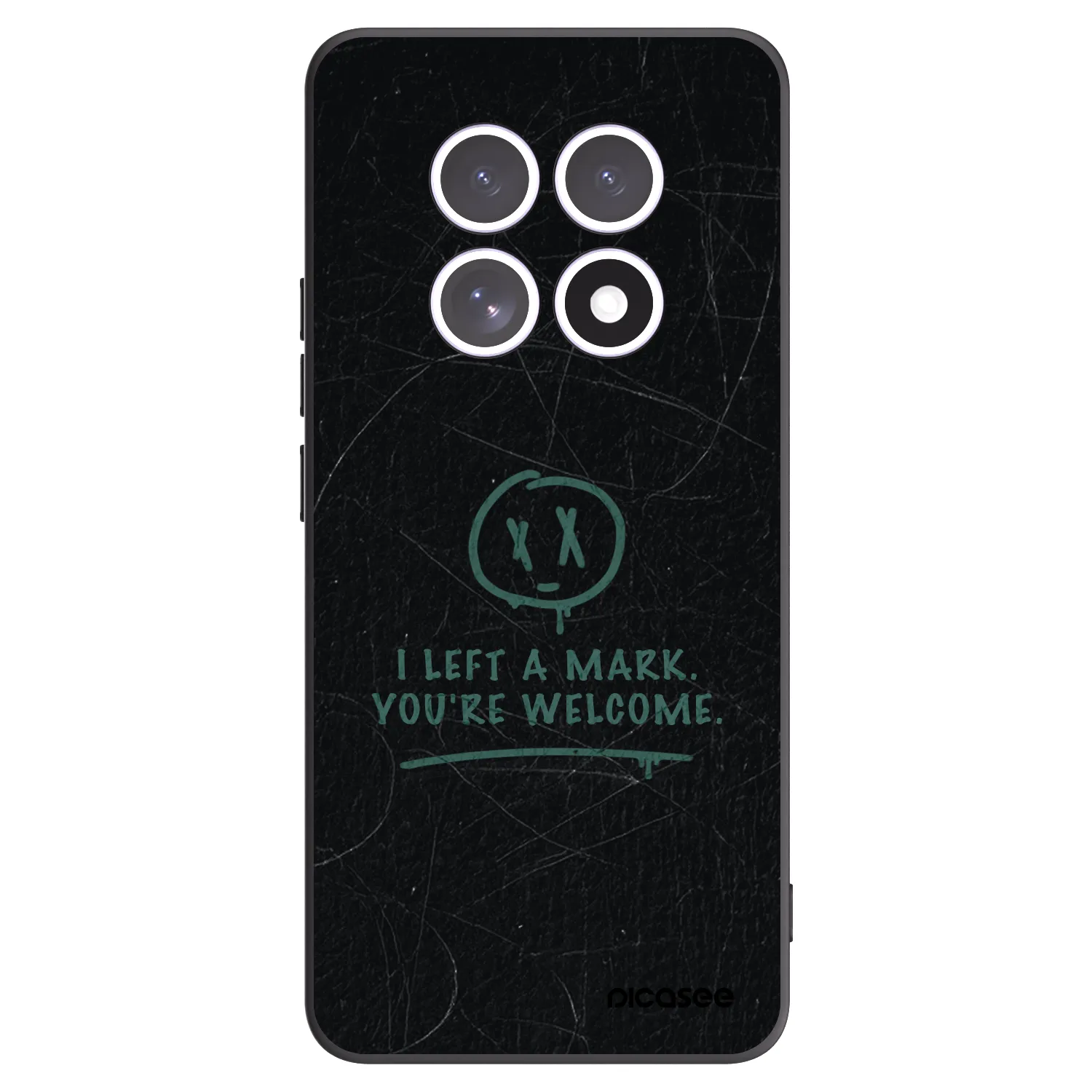 Picasee Μαύρη θήκη σιλικόνης για Xiaomi Redmi Note 15 - LEFT A MARK