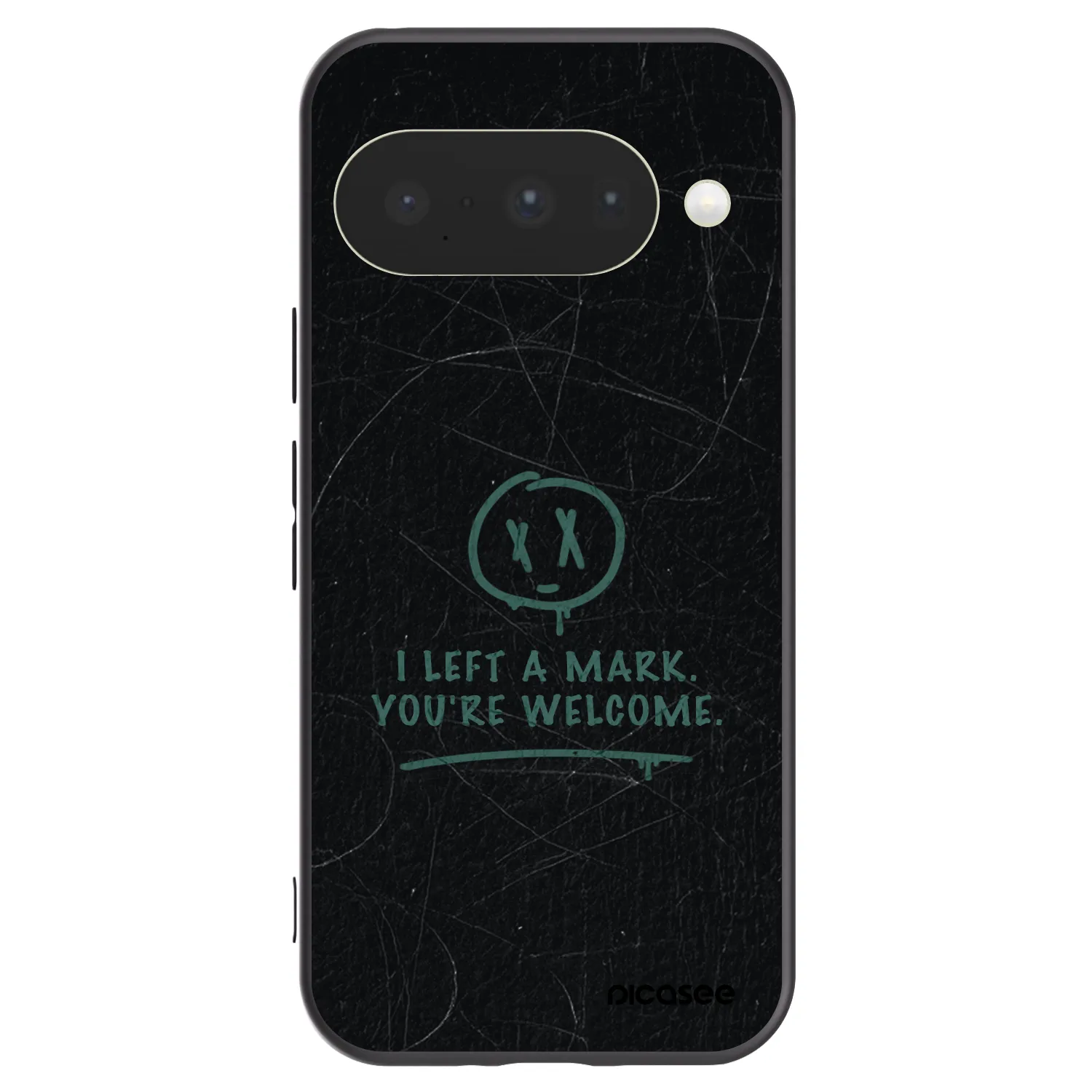 Picasee Μαύρη θήκη σιλικόνης για Google Pixel 10 - LEFT A MARK