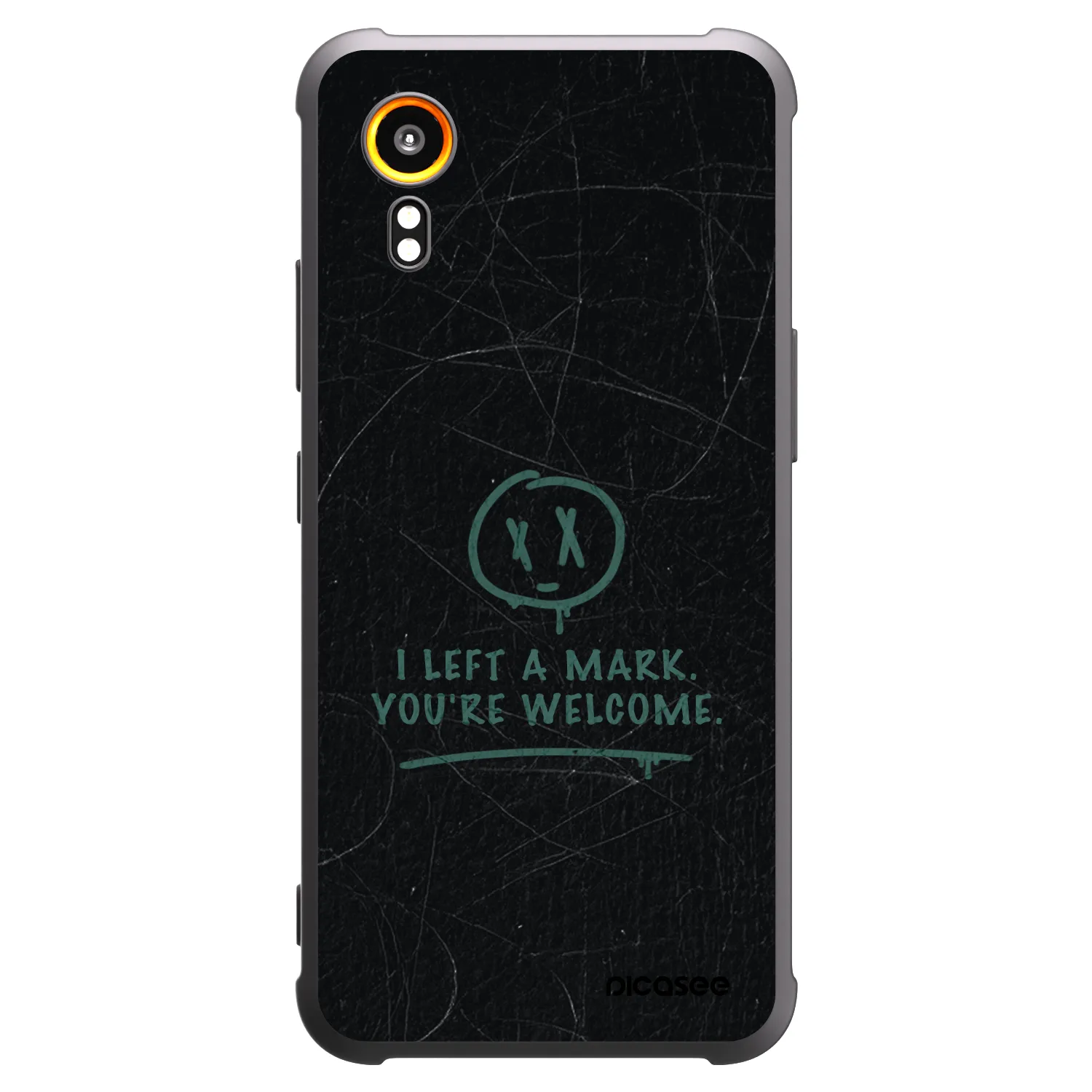 Picasee Μαύρη θήκη σιλικόνης για Samsung Galaxy Xcover 7 - LEFT A MARK