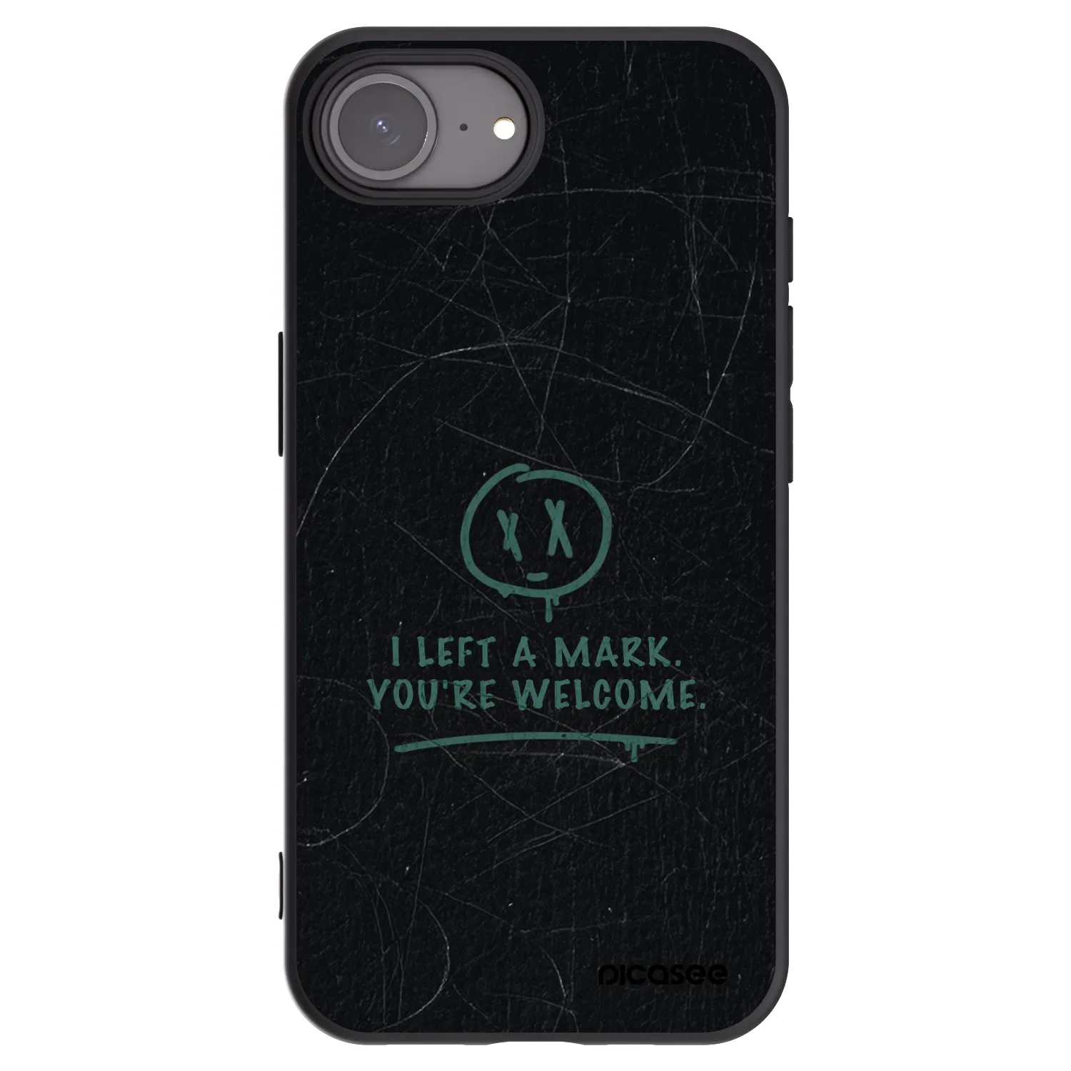 Picasee Μαύρη θήκη σιλικόνης για Apple iPhone 17e - LEFT A MARK