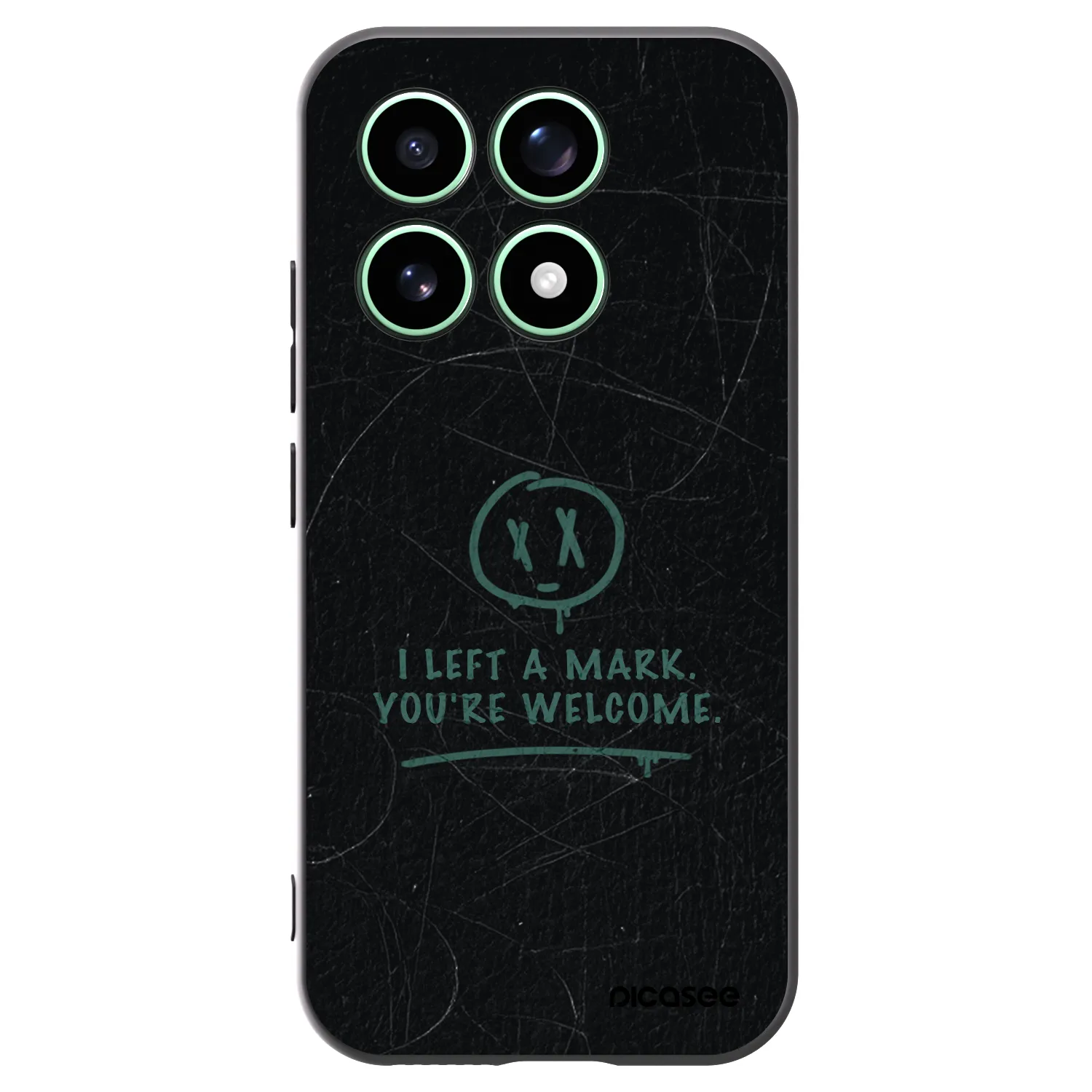 Picasee Μαύρη θήκη σιλικόνης για Xiaomi 17 - LEFT A MARK