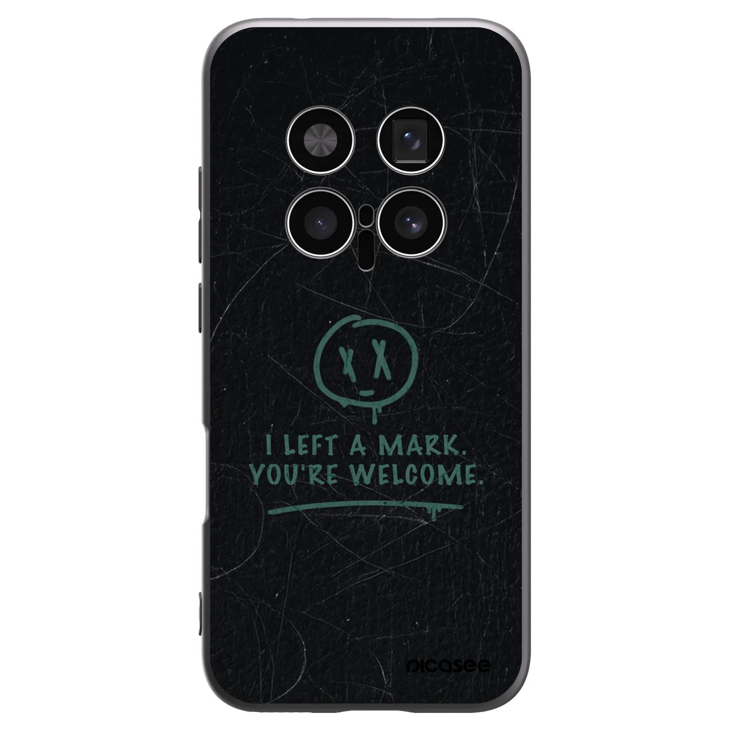 Picasee Μαύρη θήκη σιλικόνης για Honor Magic8 Pro 5G - LEFT A MARK