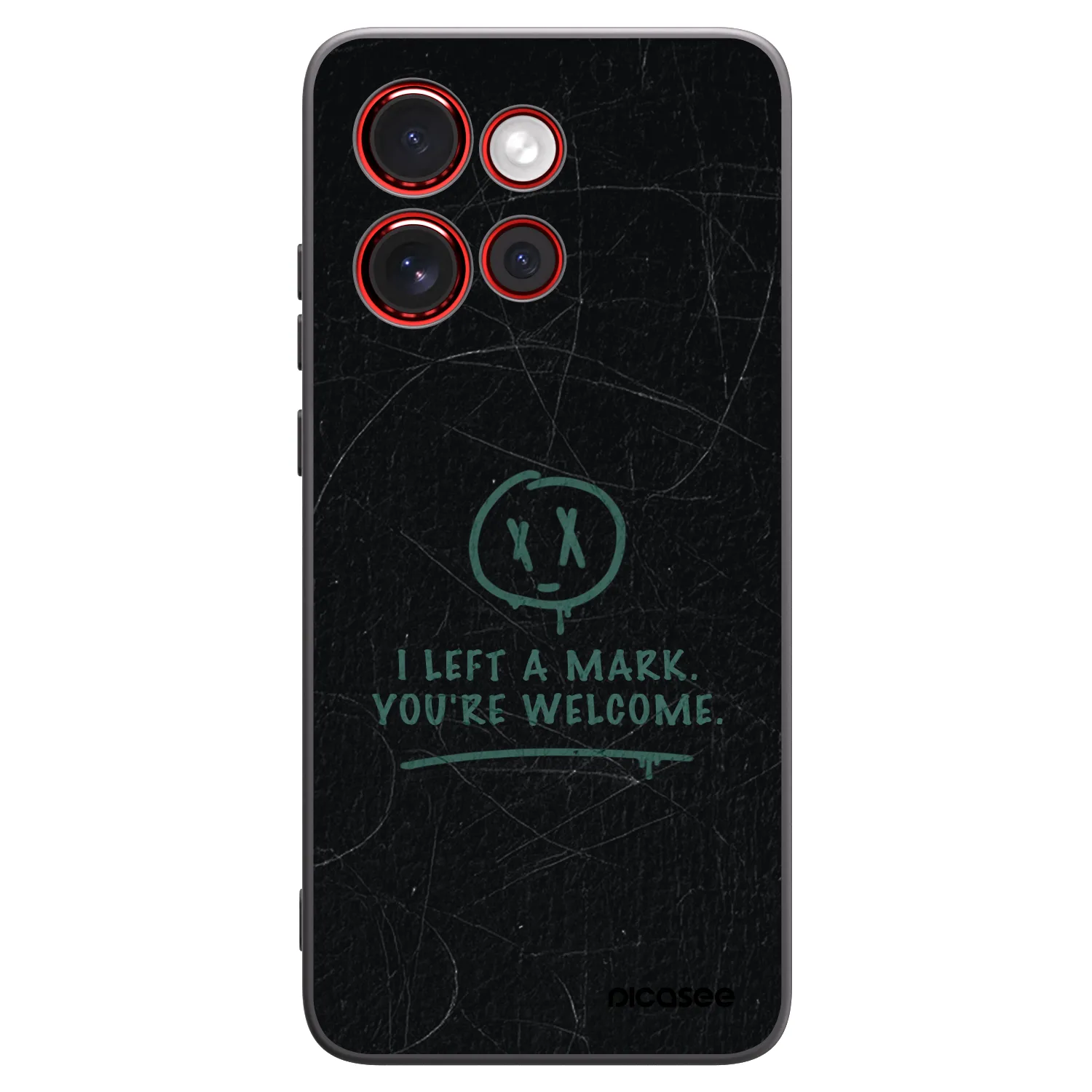 Picasee Μαύρη θήκη σιλικόνης για Motorola Edge 60 Neo 5G - LEFT A MARK