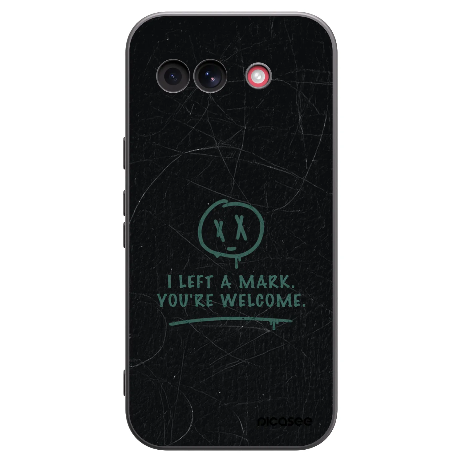 Picasee Μαύρη θήκη σιλικόνης για Google Pixel 10a - LEFT A MARK