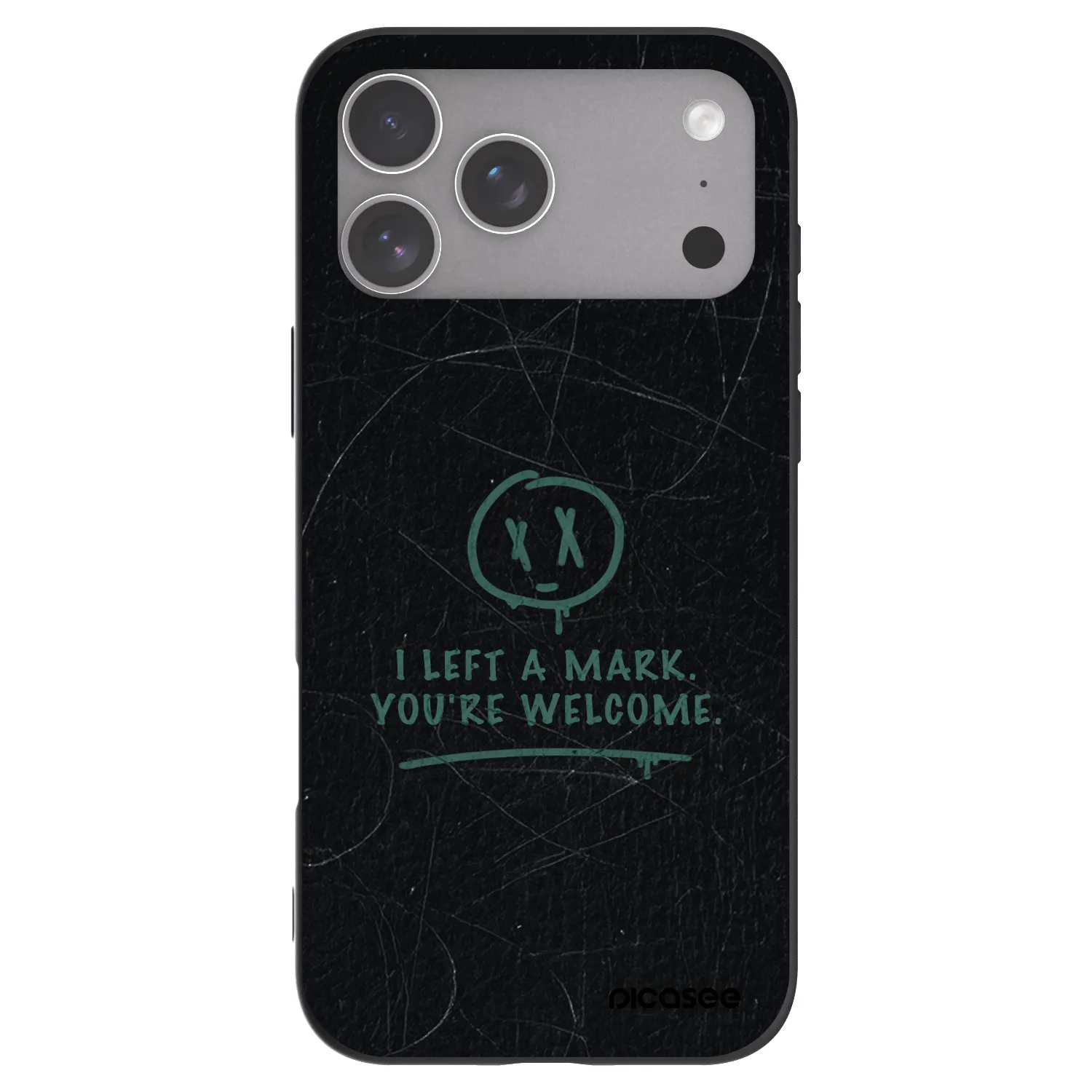 Picasee Μαύρη θήκη σιλικόνης για Apple iPhone 18 Pro Max - LEFT A MARK