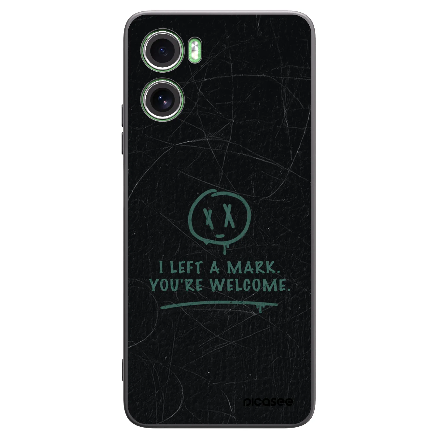 Picasee Μαύρη θήκη σιλικόνης για Motorola Moto G06 - LEFT A MARK