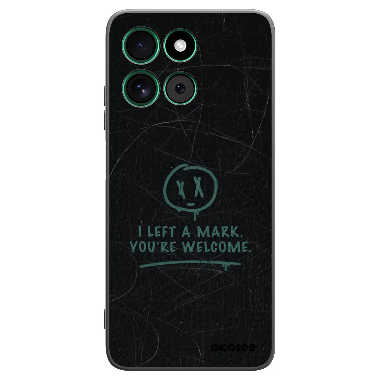 Picasee Μαύρη θήκη σιλικόνης για Motorola Moto G57 Power - LEFT A MARK