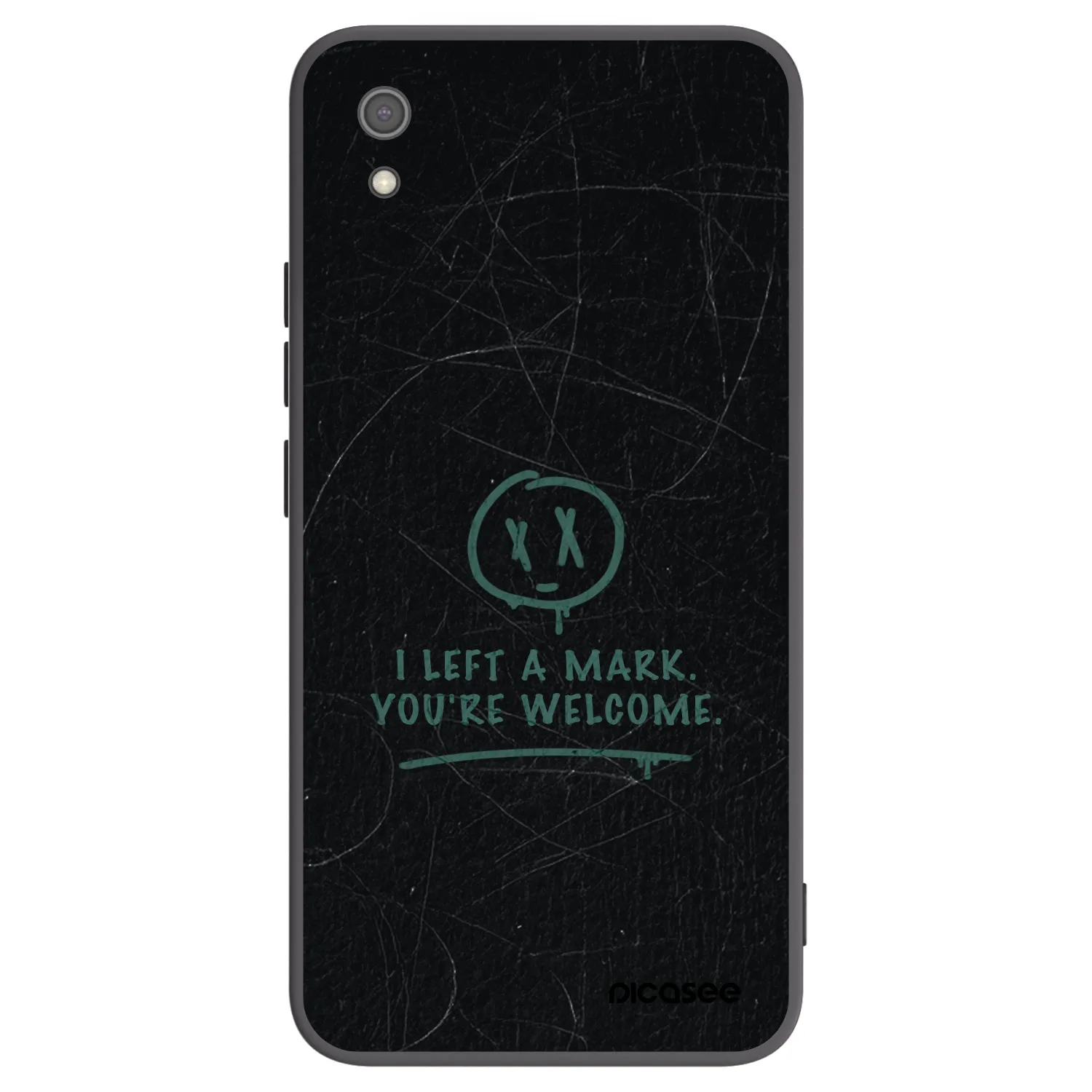 Picasee Μαύρη θήκη σιλικόνης για Xiaomi Redmi 7A - LEFT A MARK