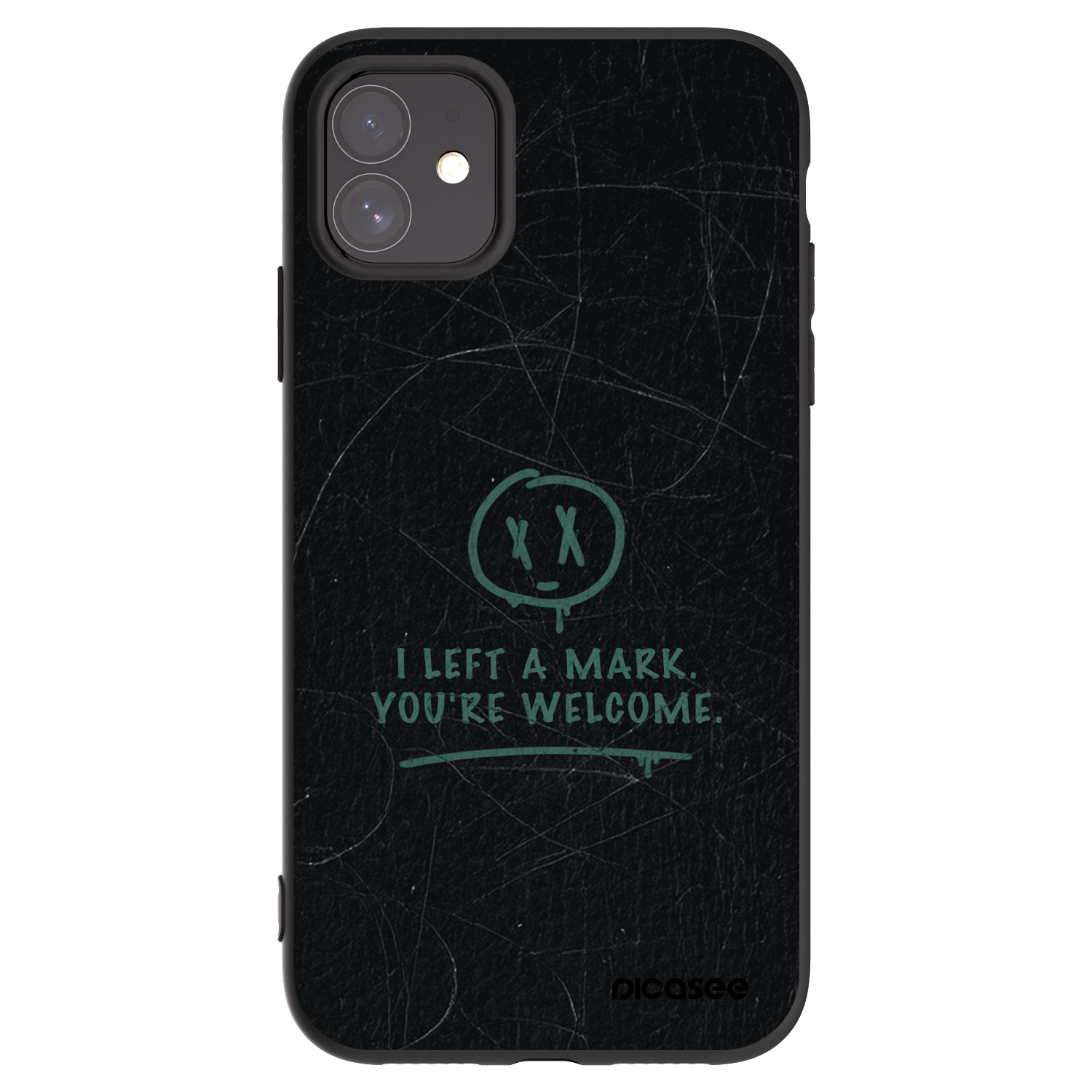 Picasee Μαύρη θήκη σιλικόνης για Apple iPhone 11 - LEFT A MARK