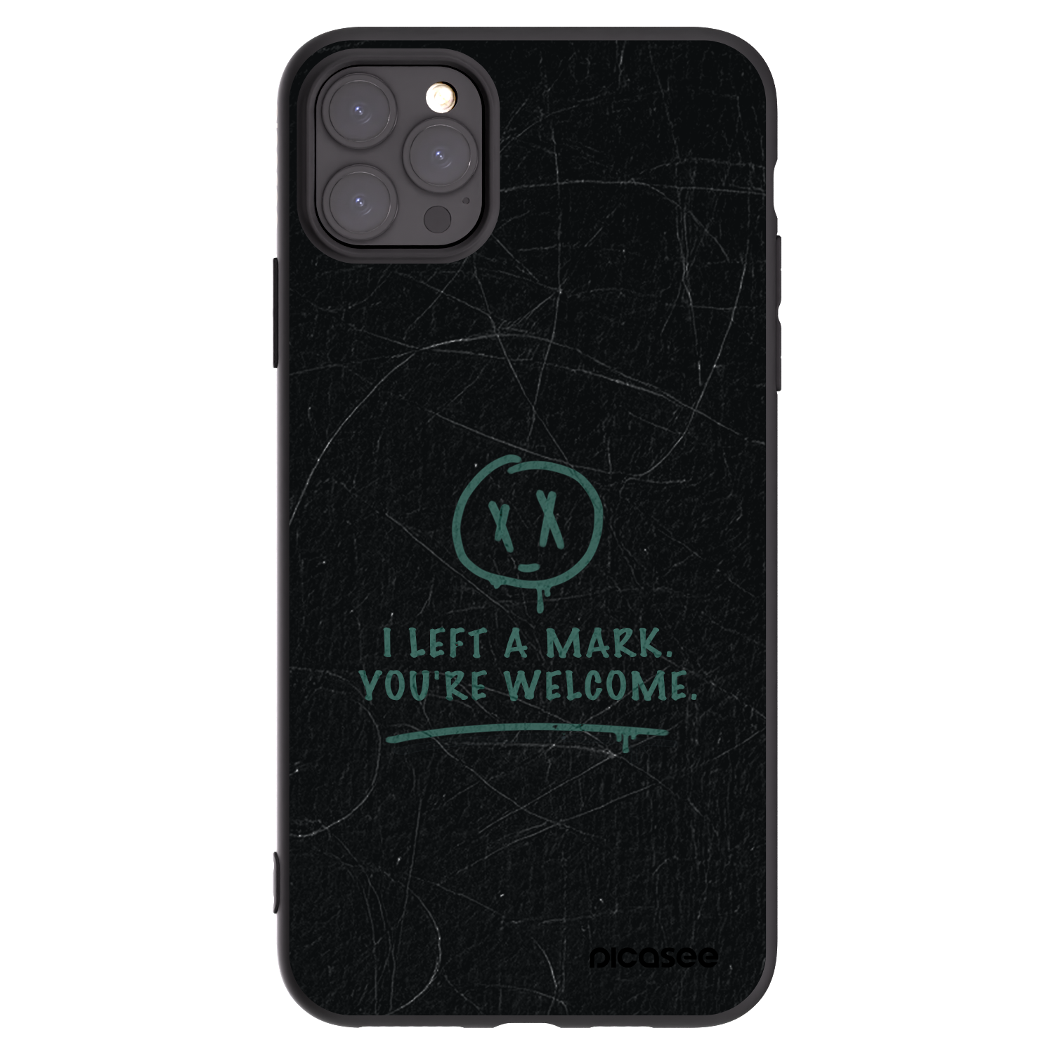 Picasee Μαύρη θήκη σιλικόνης για Apple iPhone 11 Pro Max - LEFT A MARK
