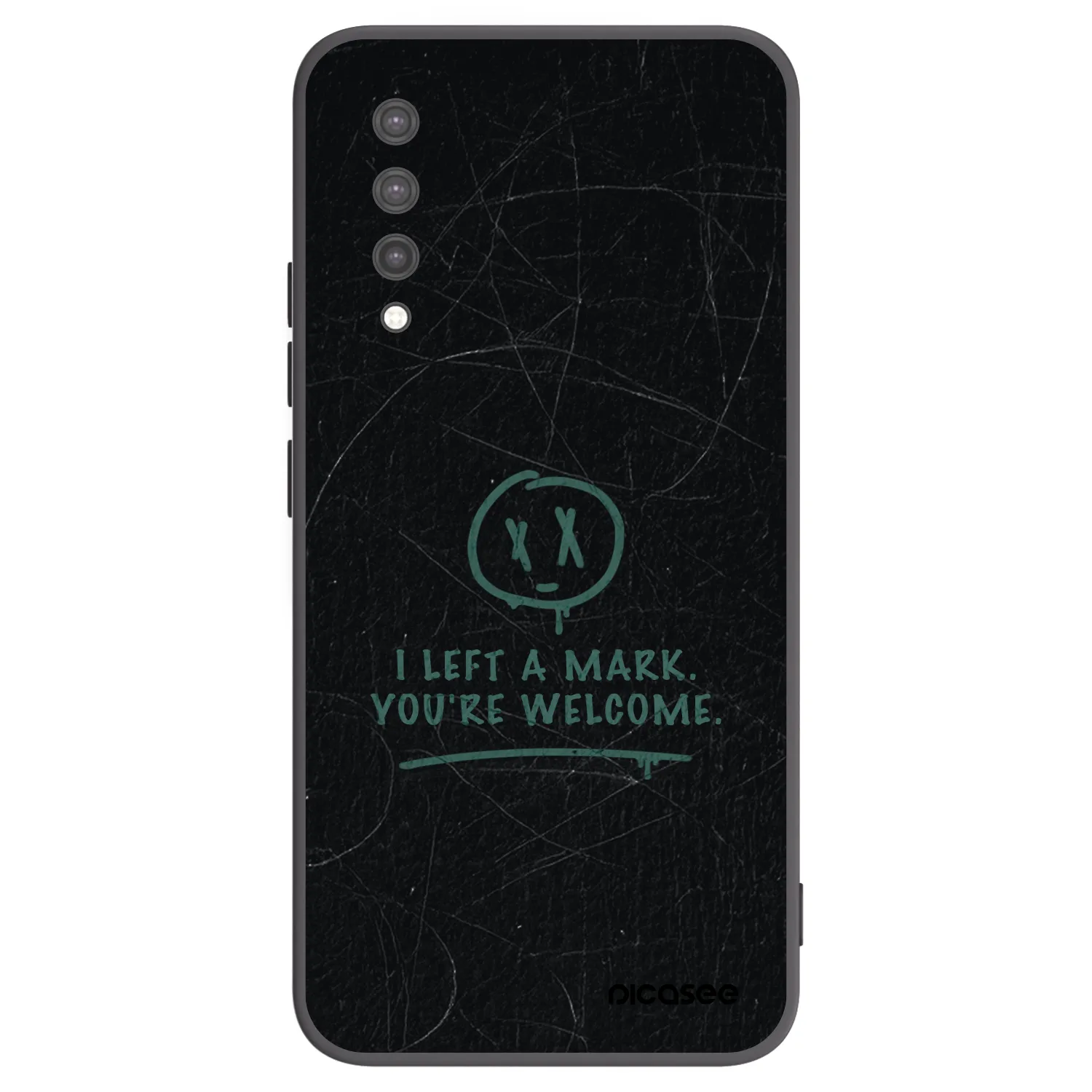 Picasee Μαύρη θήκη σιλικόνης για Xiaomi Mi 9 Lite - LEFT A MARK