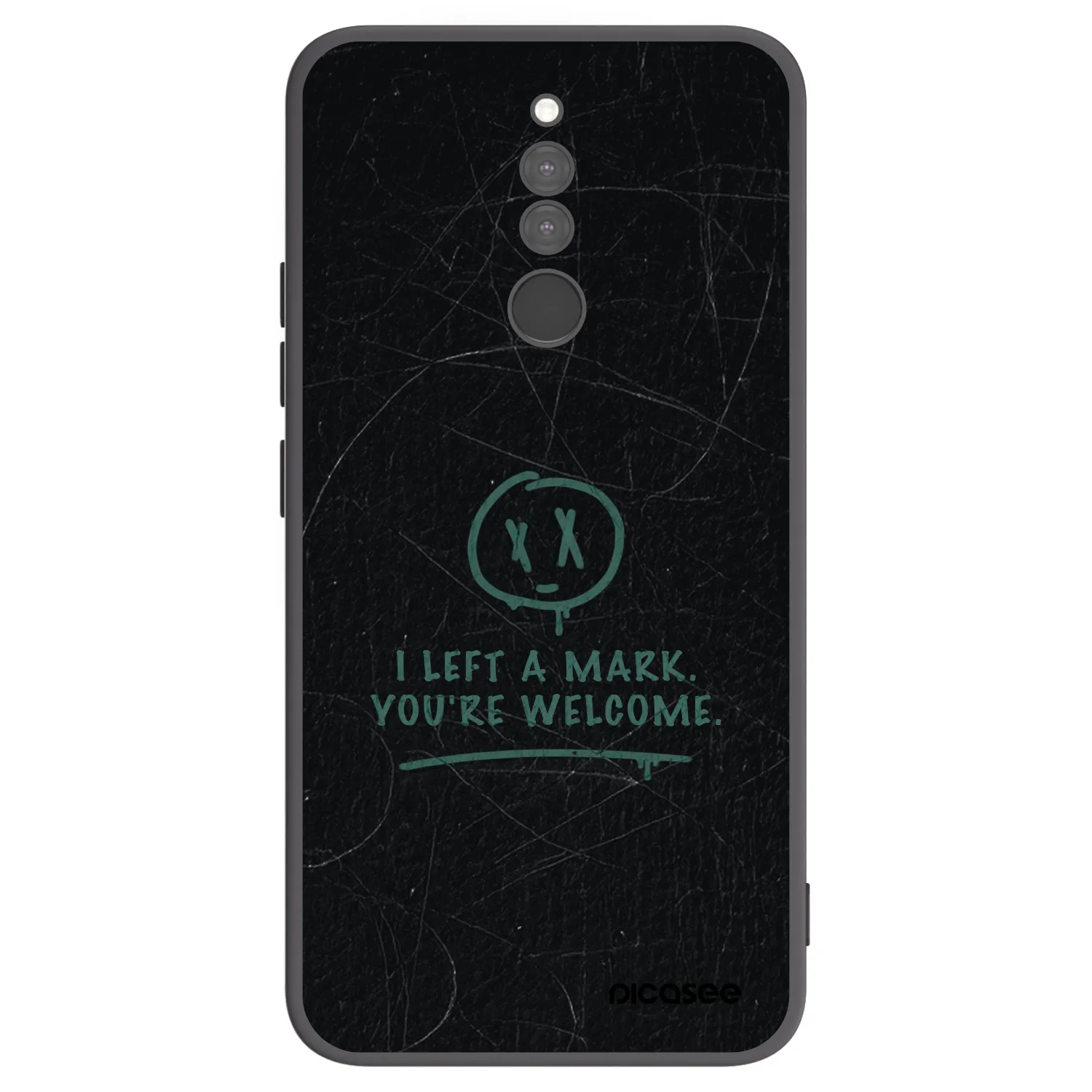 Picasee Μαύρη θήκη σιλικόνης για Xiaomi Redmi 8 - LEFT A MARK