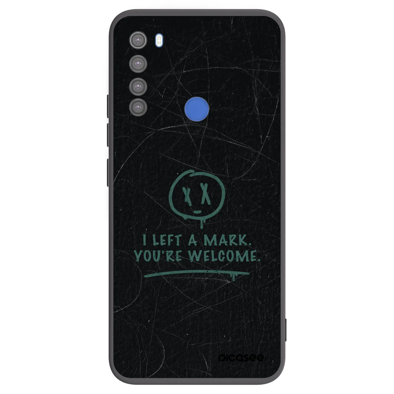 Picasee Μαύρη θήκη σιλικόνης για Xiaomi Redmi Note 8T - LEFT A MARK