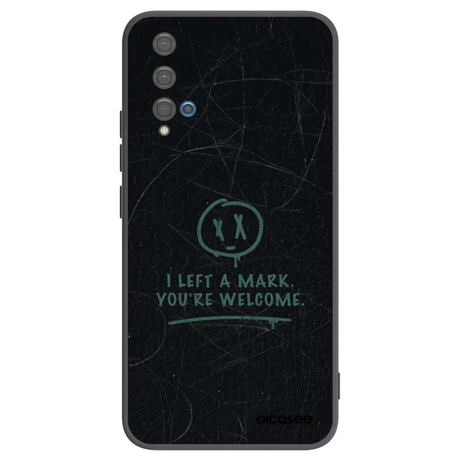 Picasee Μαύρη θήκη σιλικόνης για Huawei Nova 5T - LEFT A MARK