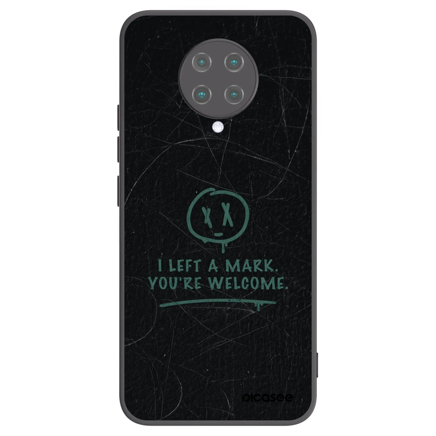 Picasee Μαύρη θήκη σιλικόνης για Xiaomi Poco F2 Pro - LEFT A MARK