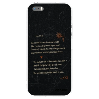 Picasee διαφανής θήκη σιλικόνης Apple iPhone 5/5S/SE - POET
