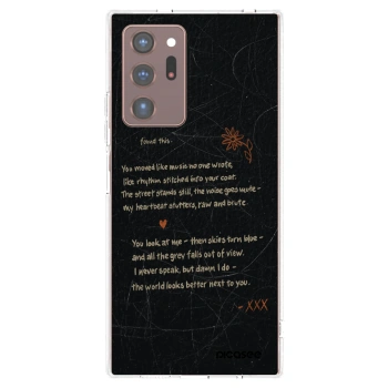Picasee διαφανής θήκη σιλικόνης Samsung Galaxy Note 20 Ultra - POET