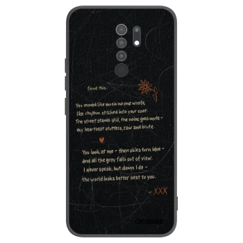 Picasee Μαύρη θήκη σιλικόνης για Xiaomi Redmi 9 - POET