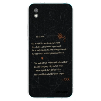 Picasee Μαύρη θήκη σιλικόνης για Xiaomi Redmi 9A - POET