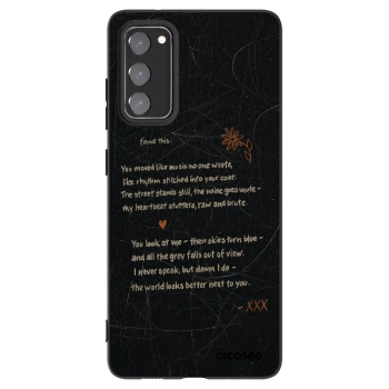 Picasee Μαύρη θήκη σιλικόνης για Samsung Galaxy S20 FE - POET