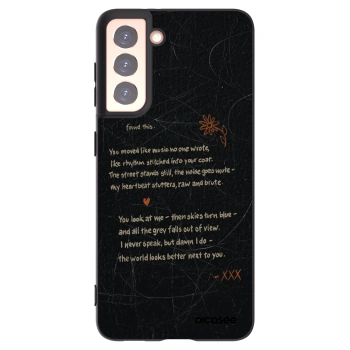 Picasee Μαύρη θήκη σιλικόνης για Samsung Galaxy S21 5G G991B - POET