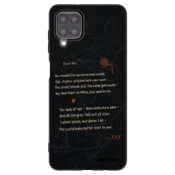 Picasee Μαύρη θήκη σιλικόνης για Samsung Galaxy A12 A125F - POET