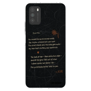 Picasee διαφανής θήκη σιλικόνης Xiaomi Poco M3 - POET