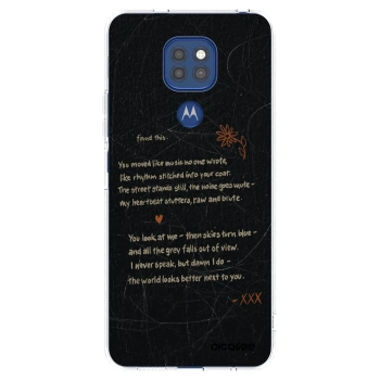 Picasee διαφανής θήκη σιλικόνης Motorola Moto G9 Play - POET