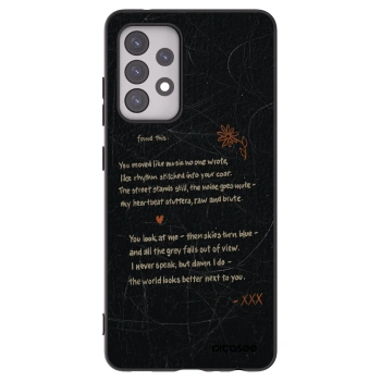 Picasee Μαύρη θήκη σιλικόνης για Samsung Galaxy A52 5G A525F - POET