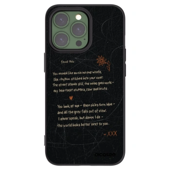 Picasee Μαύρη θήκη σιλικόνης για Apple iPhone 13 Pro - POET