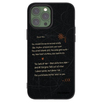 Picasee Μαύρη θήκη σιλικόνης για Apple iPhone 13 Pro Max - POET