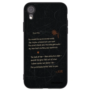 Picasee Μαύρη θήκη σιλικόνης για Apple iPhone XR - POET