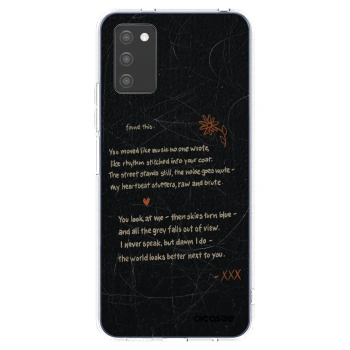Picasee διαφανής θήκη σιλικόνης Samsung Galaxy A02s A025G - POET
