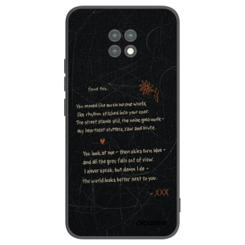Picasee Μαύρη θήκη σιλικόνης για Xiaomi Redmi Note 9T - POET