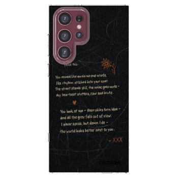 Picasee διαφανής θήκη σιλικόνης Samsung Galaxy S22 Ultra 5G - POET