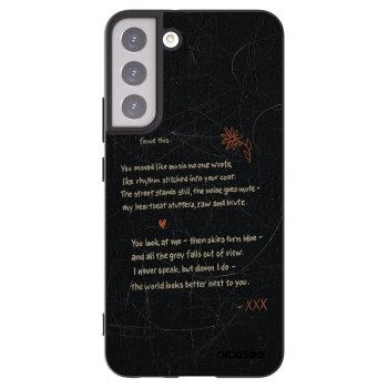 Picasee Μαύρη θήκη σιλικόνης για Samsung Galaxy S22+ 5G - POET